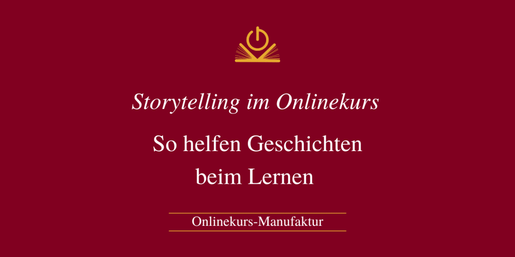 Titelbild: Storytelling im Onlinekurs
