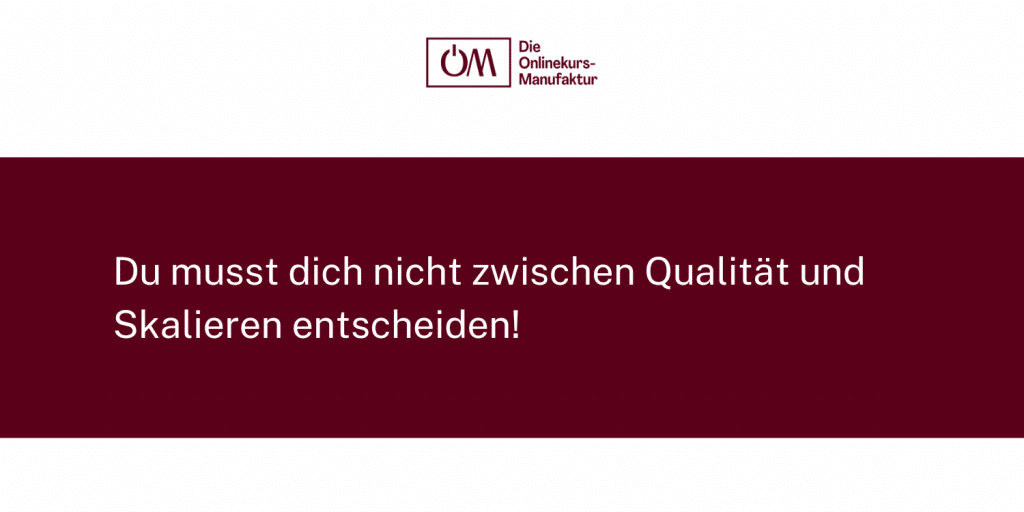 Mit gutem Gefühl skalieren - so geht's