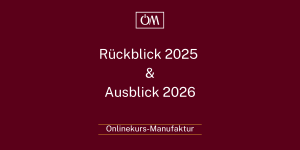 Jahresrückblich 2025 & Ausblick 2026