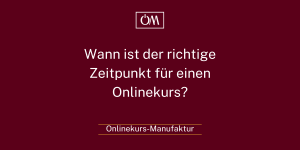 Warum ich bisher noch keinen Onlinekurs anbiete & Und wann der richtige Zeitpunkt für einen Kurs ist