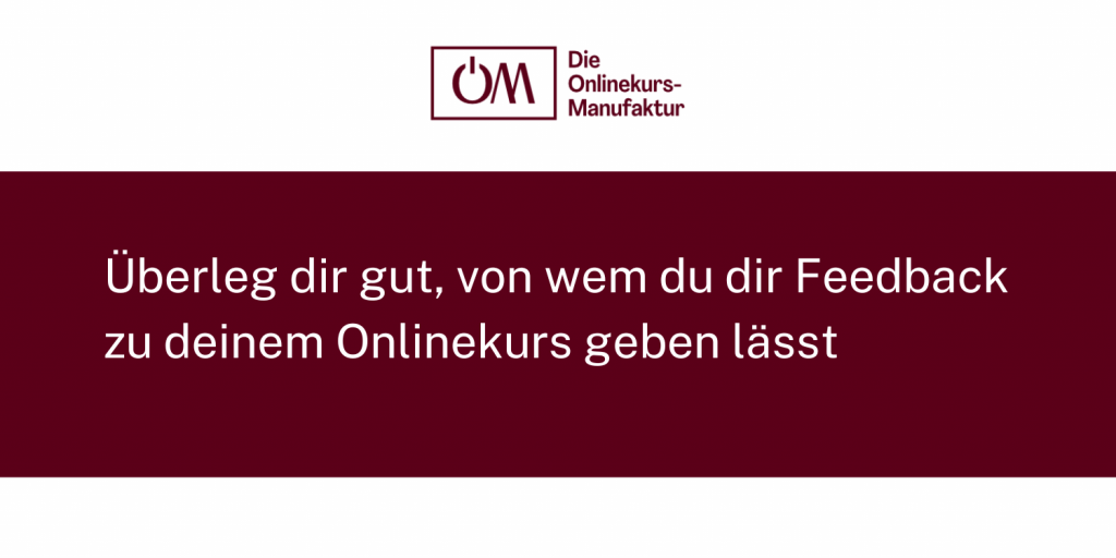 Onlinekurs-Feedback richtig einholen